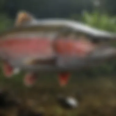 Stunning Rainbow Trout Stunning Rainbow Trout Spotted in North Carolina Pond
