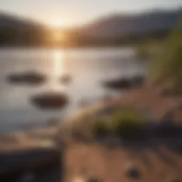 Sunset over Bartlett Lake