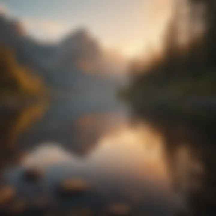 Sunset Reflections on Mountain Island Lake