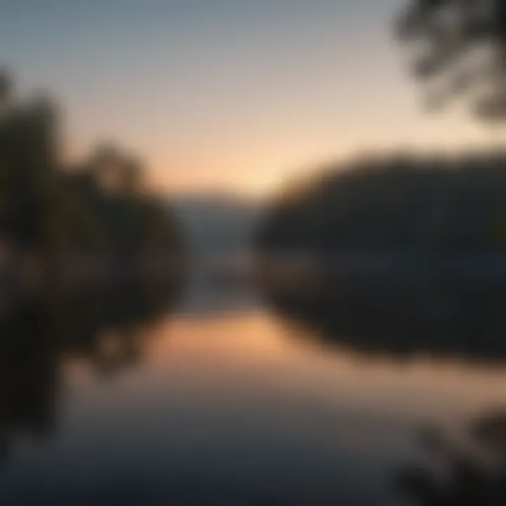 Sunset Reflections on the Tranquil Waters of Candlewood Lake