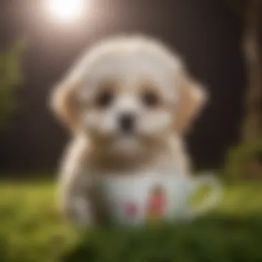 Teacup Maltipoo engaging in interactive play for mental stimulation