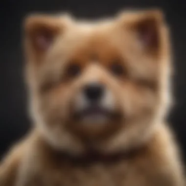 Fluffy Teddy Bear Dog Portrait