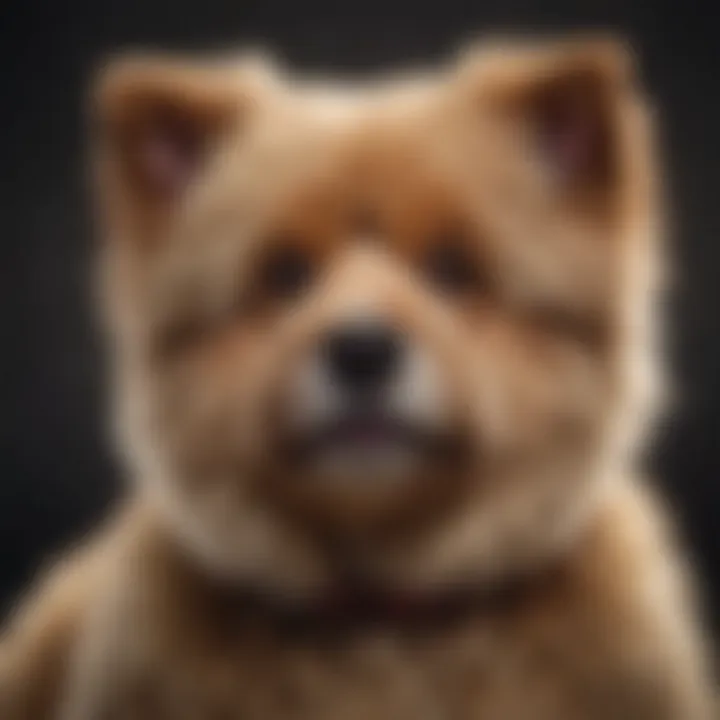 Fluffy Teddy Bear Dog Portrait