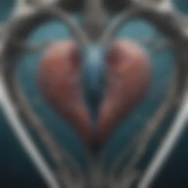 Illustration depicting oxygen transport mechanisms in blue whale hearts.