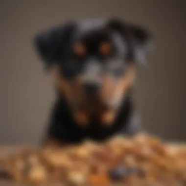Variety of premium dry food brands for Rottweilers