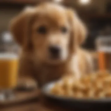 Essential Nutritional Components for Golden Retriever Puppies Nutritional chart showing essential components for golden retriever puppies