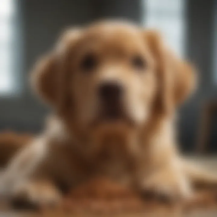 Assortment of high-quality puppy food brands
