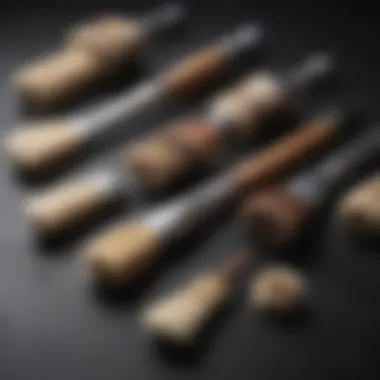 Variety of Undercoat Brushes Different types of undercoat brushes laid out on a surface