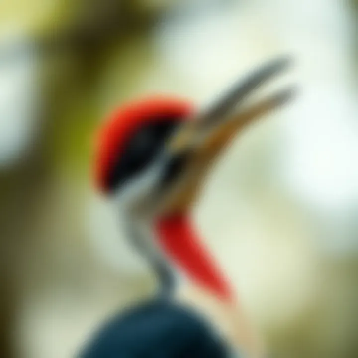 Close-Up of the Ivory-Billed Woodpecker A close-up of the ivory-billed woodpecker showcasing its distinctive features