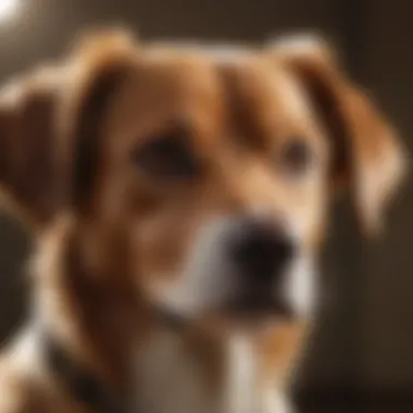 Healthy Dog with Shiny Coat Healthy dog with shiny coat reflecting good diet