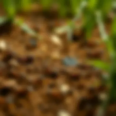 Ant Trail Discovery Illustration of an ant trail leading to a cornstarch bait