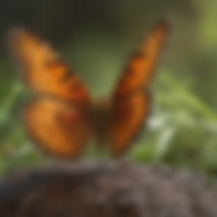 Lifecycle stages of the fritillary butterfly, from egg to adult
