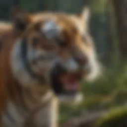 A majestic tiger in its natural habitat