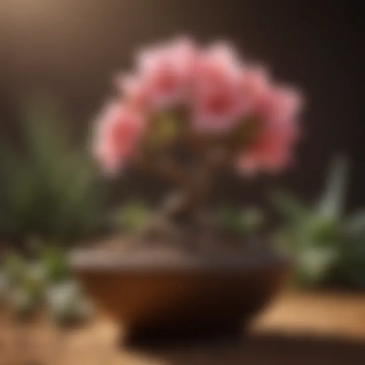 Cultural significance of Desert Rose represented in an artistic display