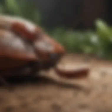 Adult Cockroaches in Their Natural Environment Adult cockroaches in a natural habitat