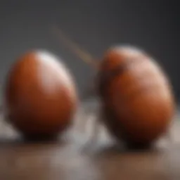 Cockroach eggs in a protective casing