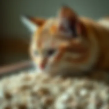 Clumping Cat Litter for Odor Control Close-up of clumping cat litter demonstrating effective odor control