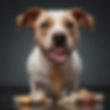 Illustration of a dog's digestive system highlighting lactose digestion.
