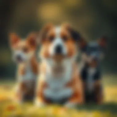 A visual guide depicting different dog breeds and their taurine needs