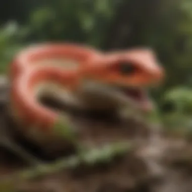 Pit Vipers' Role in Ecosystems Ecological diagram illustrating the role of pit vipers in food webs