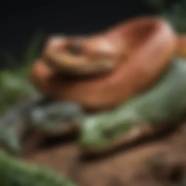 Diversity in Size Among Pit Viper Species Illustration of various pit viper species showcasing their size differences