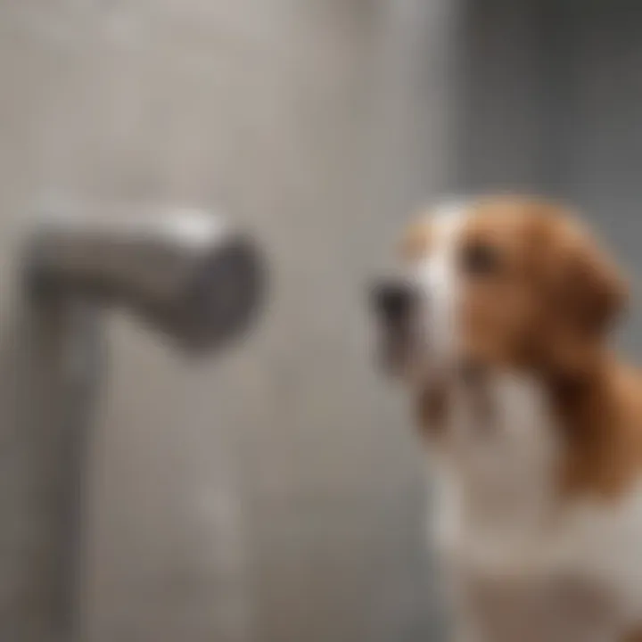 A side-by-side comparison of pet shower head features, highlighting key functionalities.