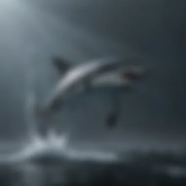 Swift Predatory Instincts Thresher shark hunting for prey with lightning speed