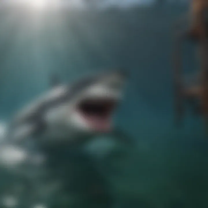 Thrilling Encounter with Great White Shark