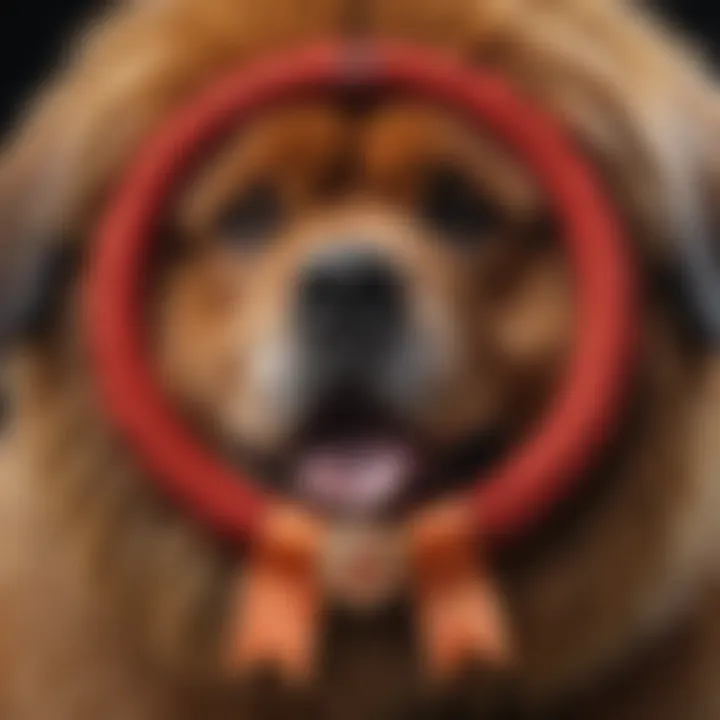 Tibetan Mastiff with Winner's Rosette