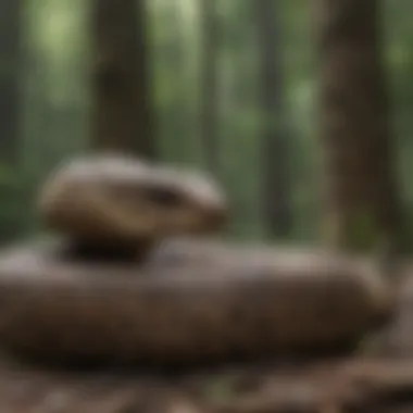 Camouflaged Timber Rattlesnake in Northern Virginia