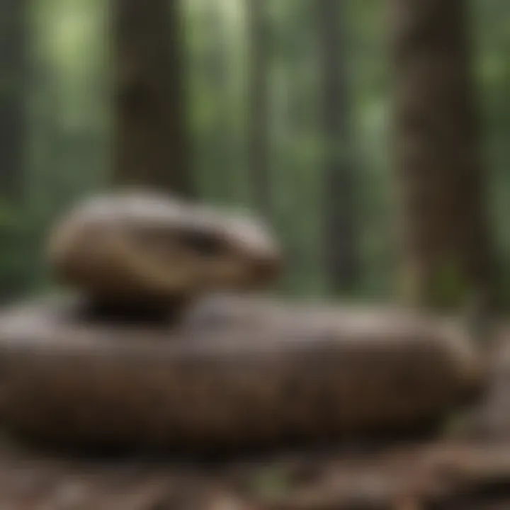 Camouflaged Timber Rattlesnake in Northern Virginia