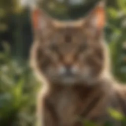 Natural cat repellent plants in a garden