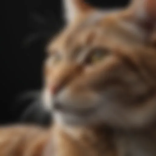 Illustration depicting different types of roundworms affecting cats