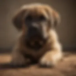 Mastiff puppy training with positive reinforcement