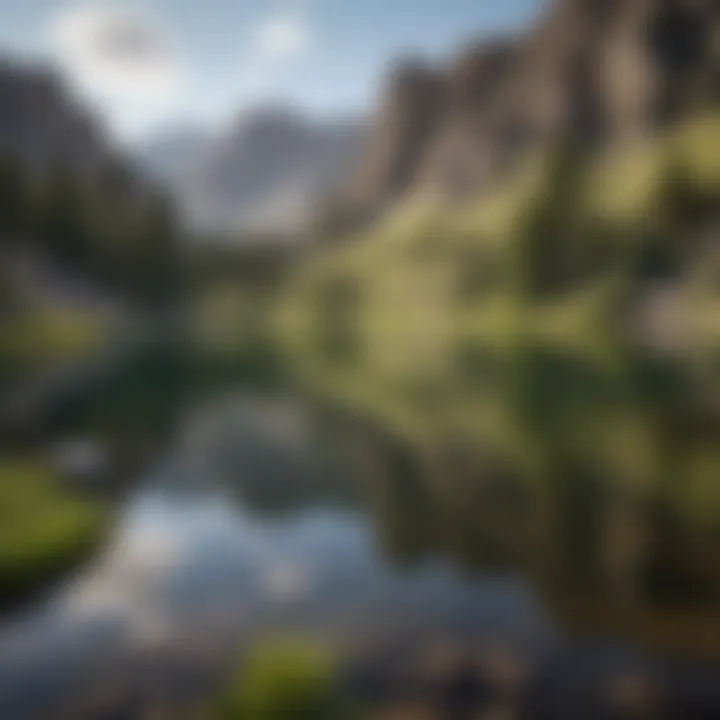 Tranquil Lake Reflections in Bighorn Mountains