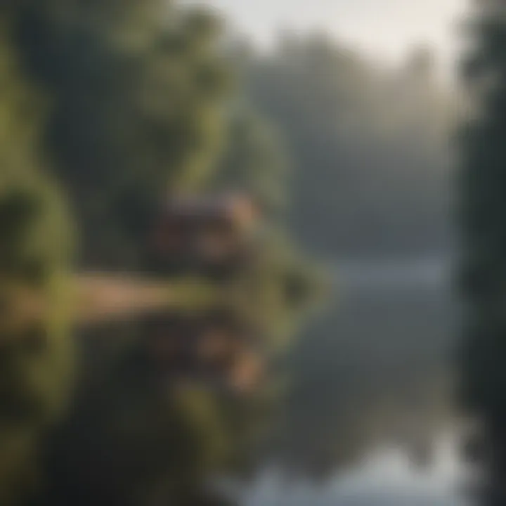 Tranquil Morning Fog at Lake Jordan Alabama