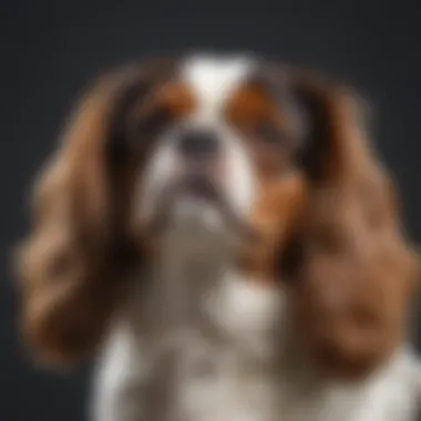 Tri Cavalier King Charles Spaniel with its unique coat colors