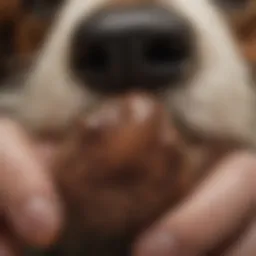 Dog's Paw with Overgrown Nail