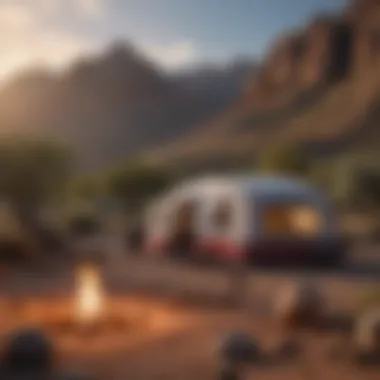 Mountain Vista Camping Experience Tucson campground with panoramic mountain views