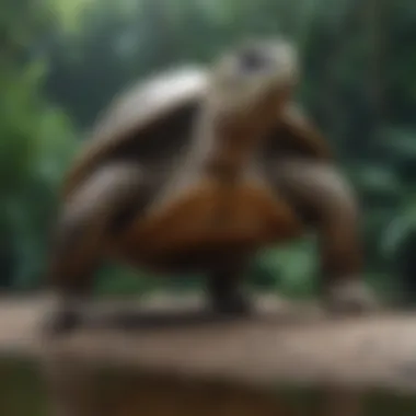 Illustration highlighting ecological impact of turtle platforms
