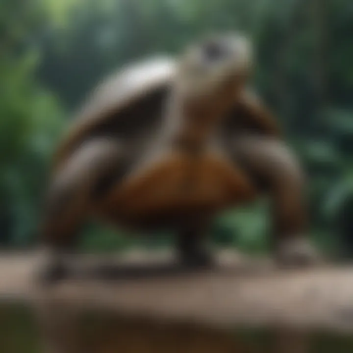 Illustration highlighting ecological impact of turtle platforms