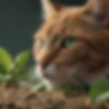 Sustainable Clumping Cat Litter with Natural Elements Eco-friendly clumping cat litter with green leaves