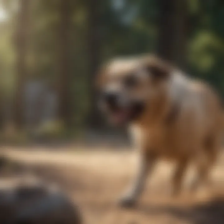 Visual representation of dog aggression triggers