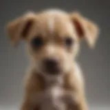 Puppy with itchy skin showing signs of mange