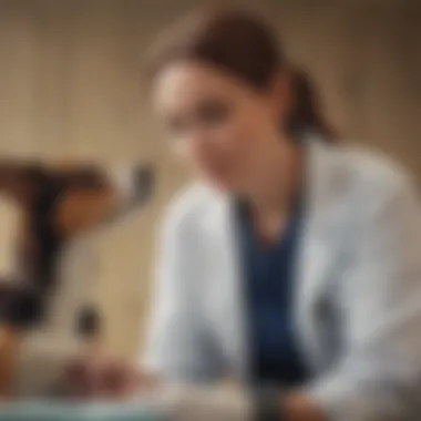 Veterinary Consultation on ACL Surgery Options Veterinarian discussing surgery options with a dog owner