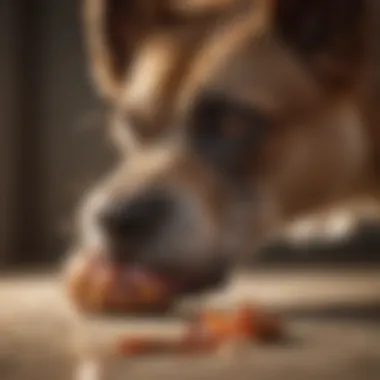 Understanding Canine Paw Chewing Close-up of a dog chewing its paw