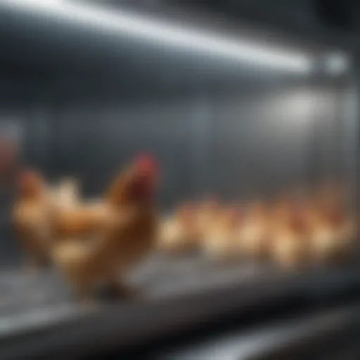 A modern automatic chicken incubator showcasing digital controls and a transparent window.