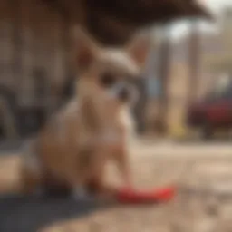 Chihuahua displaying signs of distress