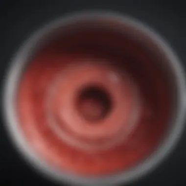 Illustration of potential causes of blood in stool