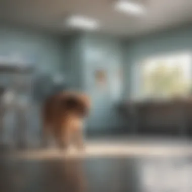 A tranquil veterinary clinic environment
